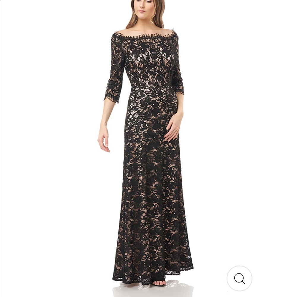 JS Collections. Beautiful long sleeve evening dress. Color Raisin, ￼size 2